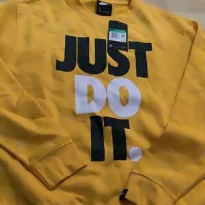 Nike Yellow 'Just Do It' Sweatshirt